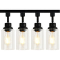 4 Pack H Track Lighting Heads E26 Track Light Heads Modern Glass Pendant Lights