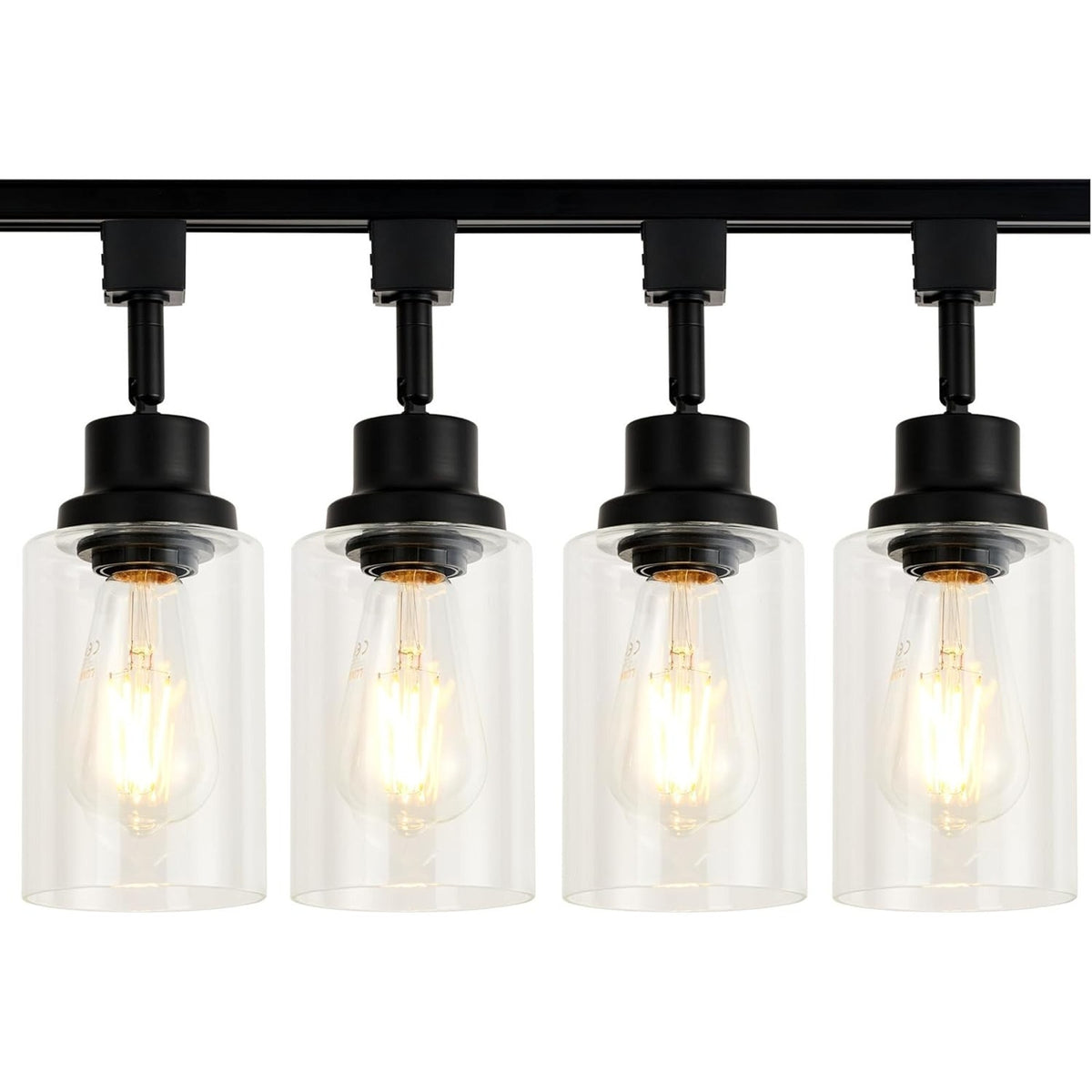 4 Pack H Track Lighting Heads E26 Track Light Heads Modern Glass Pendant Lights