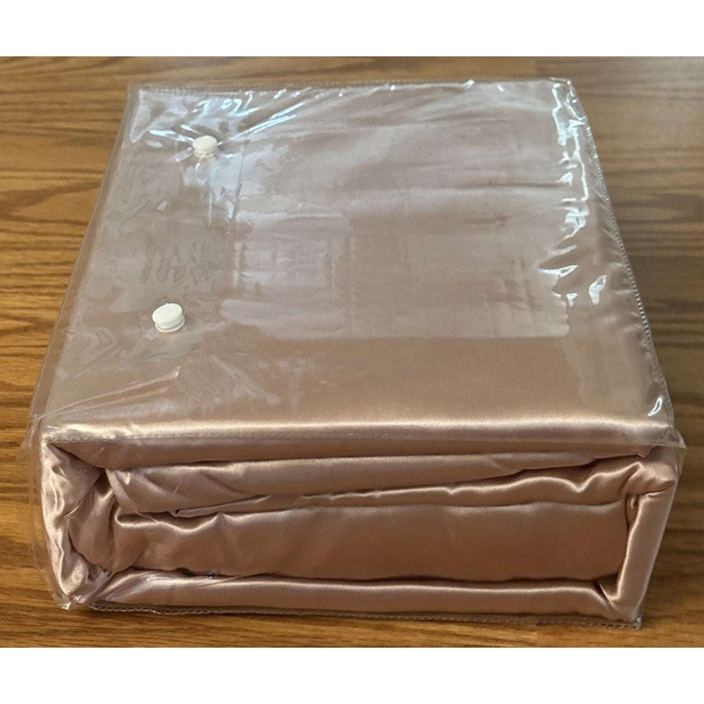Madison Park 6PC Satin Cal King Sheet Set in Blush Pink GREAT for Skin & Hair