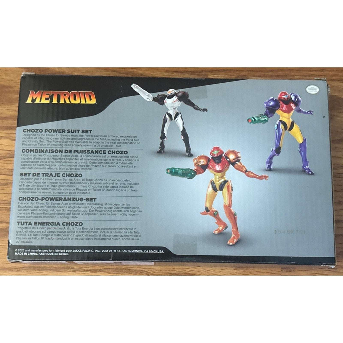 2025 JAKKS Pacific Metroid - SAMUS’S CHOZO POWER SUIT SET 2.5in Figure 3-Pack