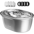 PETLIBRO 101oz/3L Stainless Steel Cat Automatic Water Fountain + Filters Dog Pet