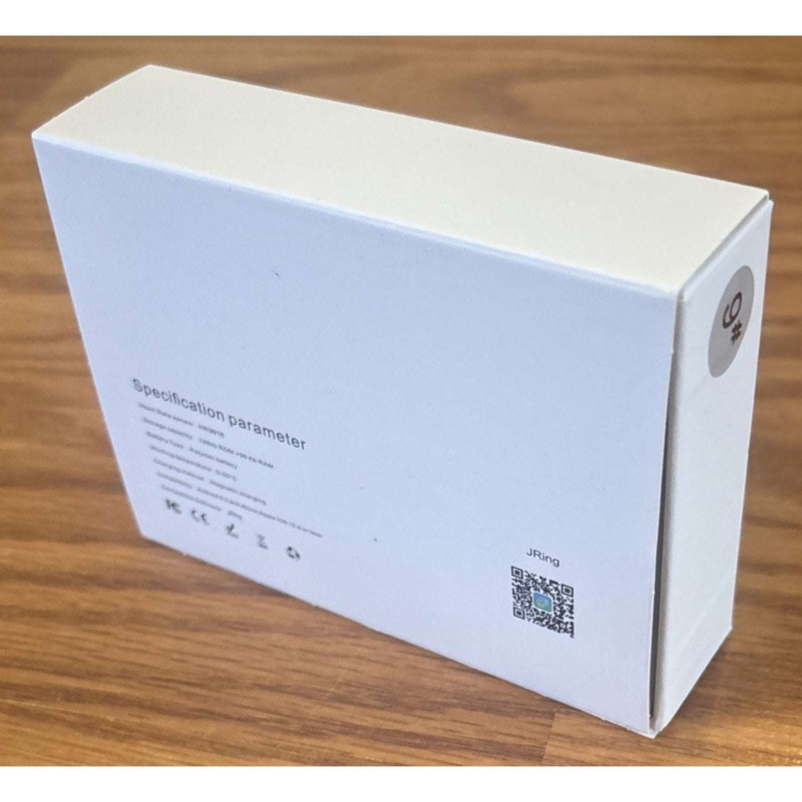 JRing Smart Ring Health Tracker Bluetooth Size 9 in Silver iOS & Android w/ App