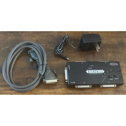 Belkin F1U126-KIT Bitronics Data AutoSwitch 4 Parallel Port IEEE 1284 Cable Incl
