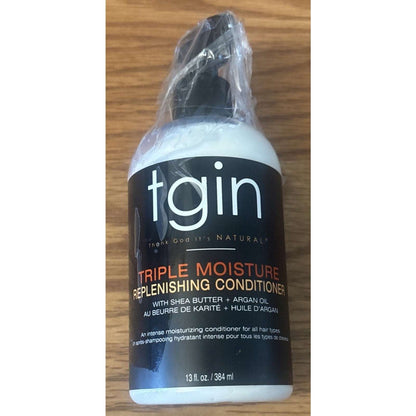tgin Triple Moisture Replenishing Conditioner w/ Shea Butter & Argan Oil 13floz