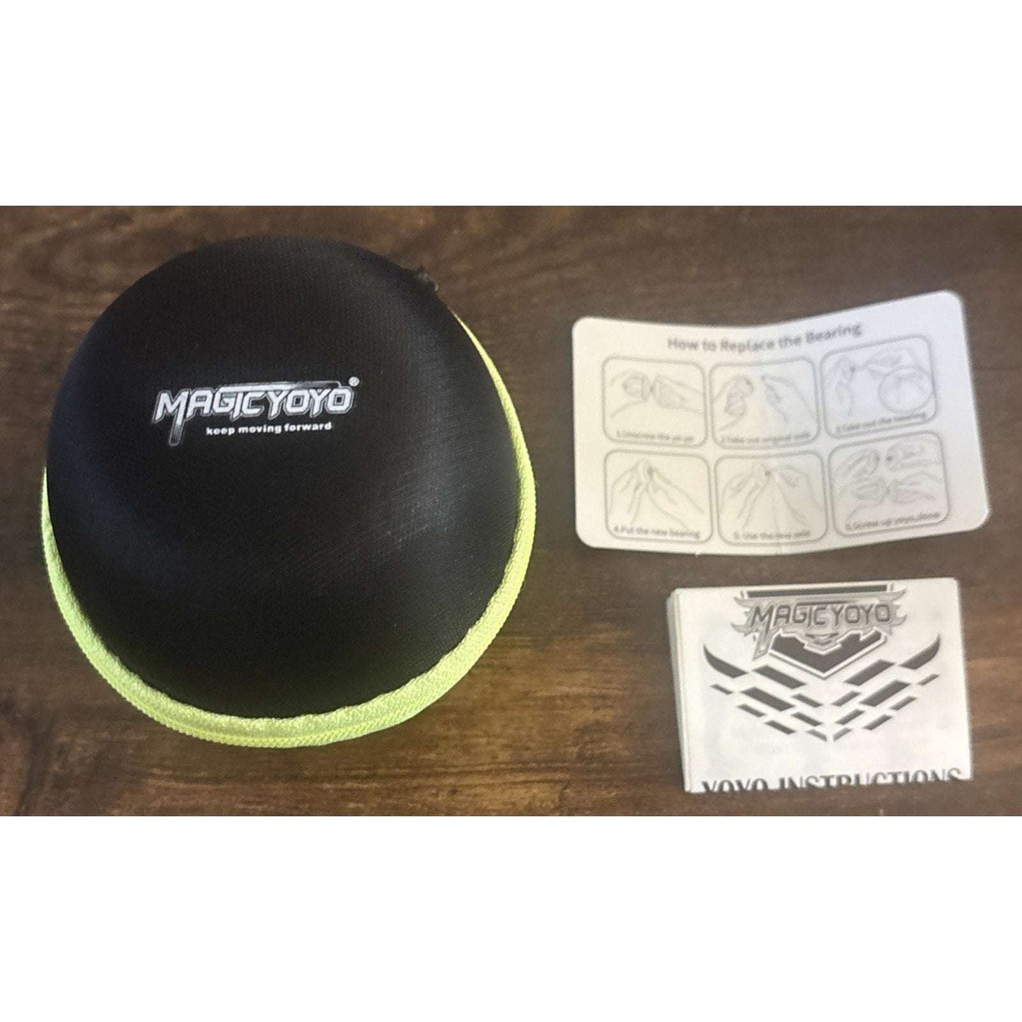 MAGICYOYO Crystal K2 Professional Responsive YOYO Kit Tools & Case Blue Green