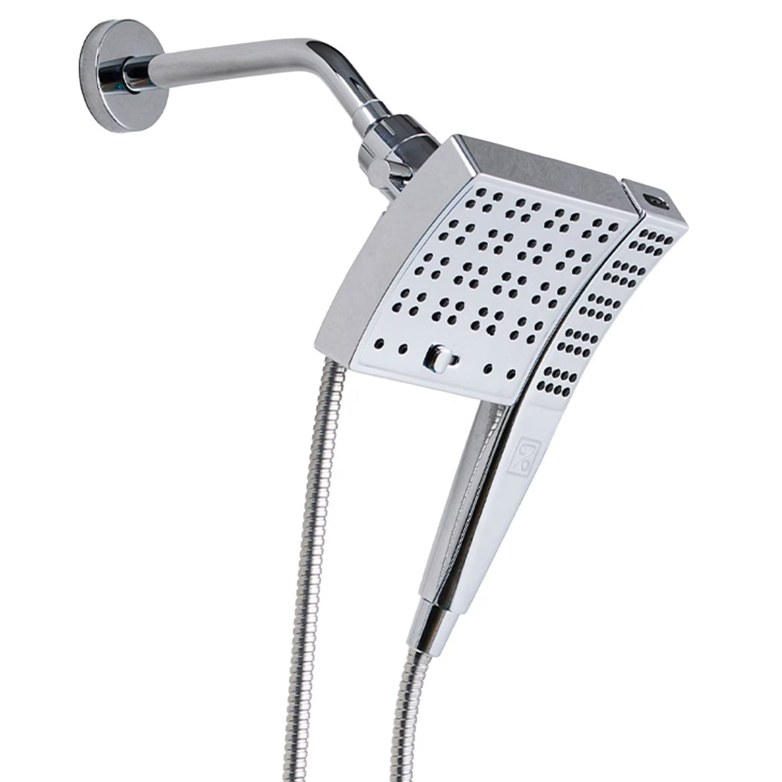 SEVENTY 3 Spray Setting Dual Combo Fixed and Handheld Showerhead in Chrome