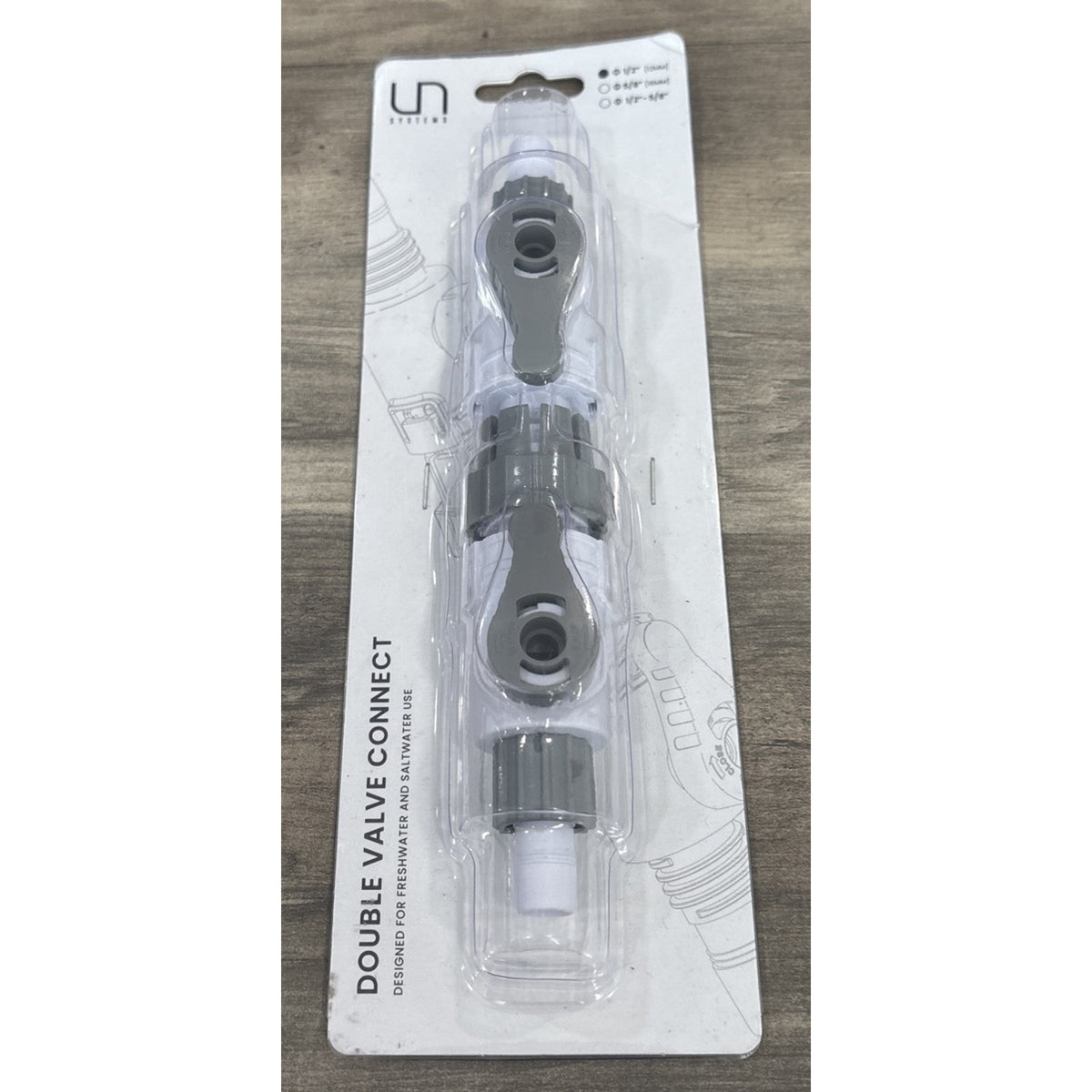 UNS Aquarium Delta Double Valve Quick Disconnect For Canister Filters 1/2” 12mm