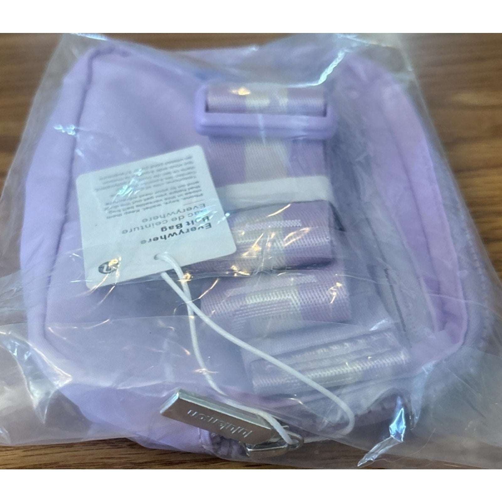 NWT Lululemon Everywhere Wordmark Crossbody Belt Bag 1L - Lilac Purple/Silver