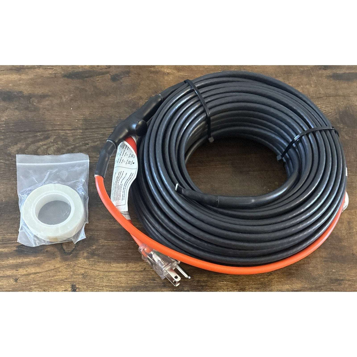 Self Regulating Pipe Heating Cable 100' 120V 3W/Ft Overheat & Freeze Protection