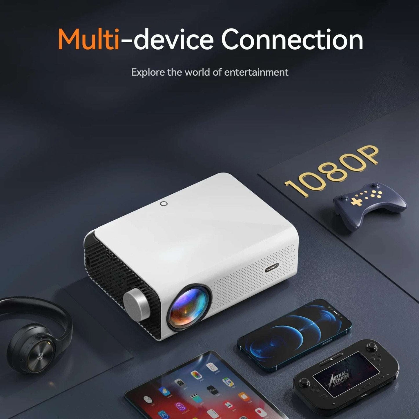 VANKYO Leisure 495W Native 1080P Projector Full HD 5G WiFi Video Bluetooth Dolby