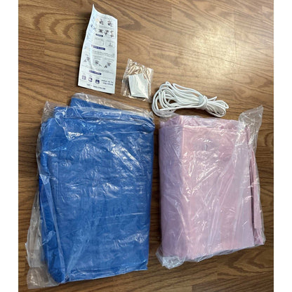 XL Inflatable Tanning Pool Lounger Float 85"X 57" 2 Adults 2 Cup Holders Pillow