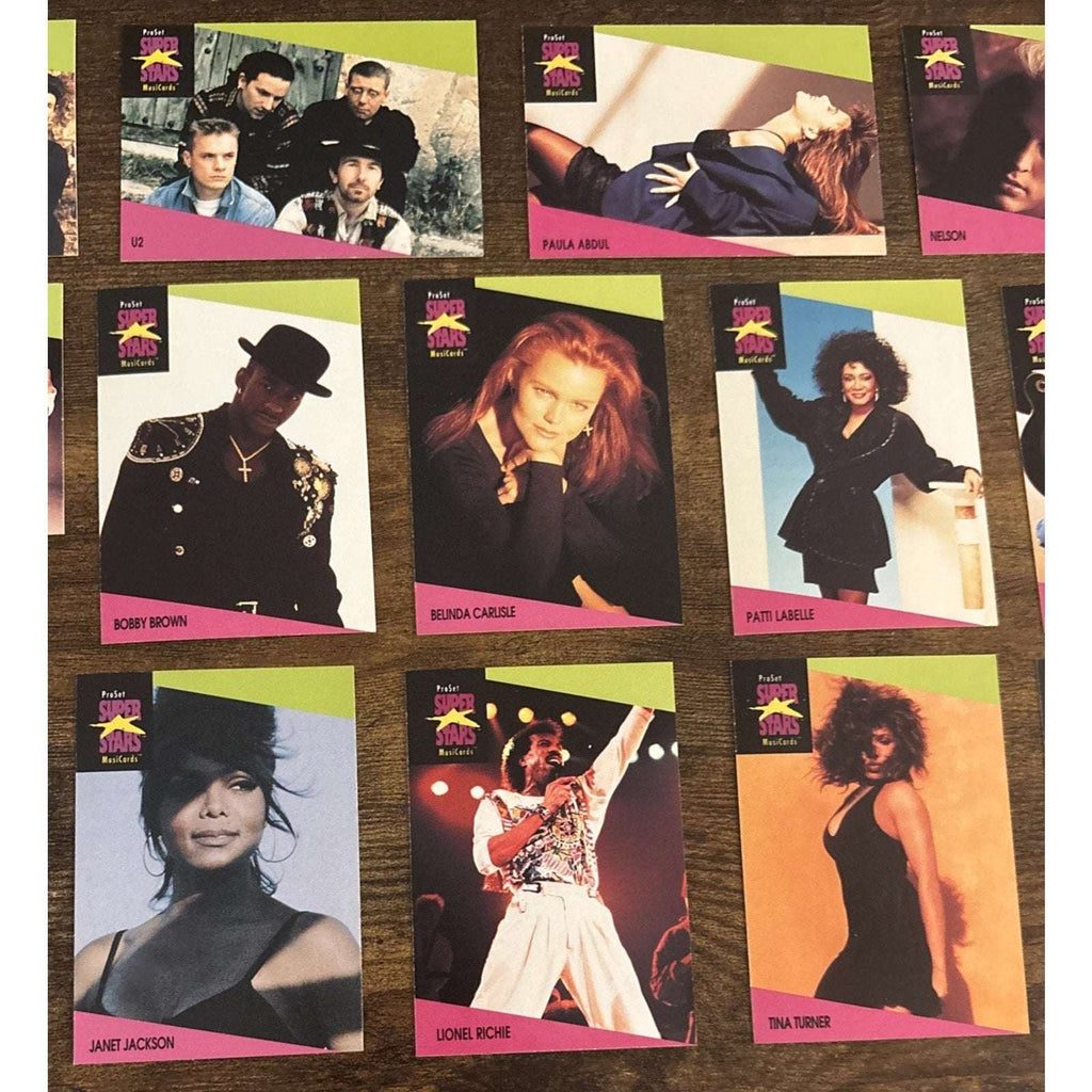 1991 Pro Set Super Stars Music Cards Lot of 43 Ziggy Marley Madonna U2 INXS ++