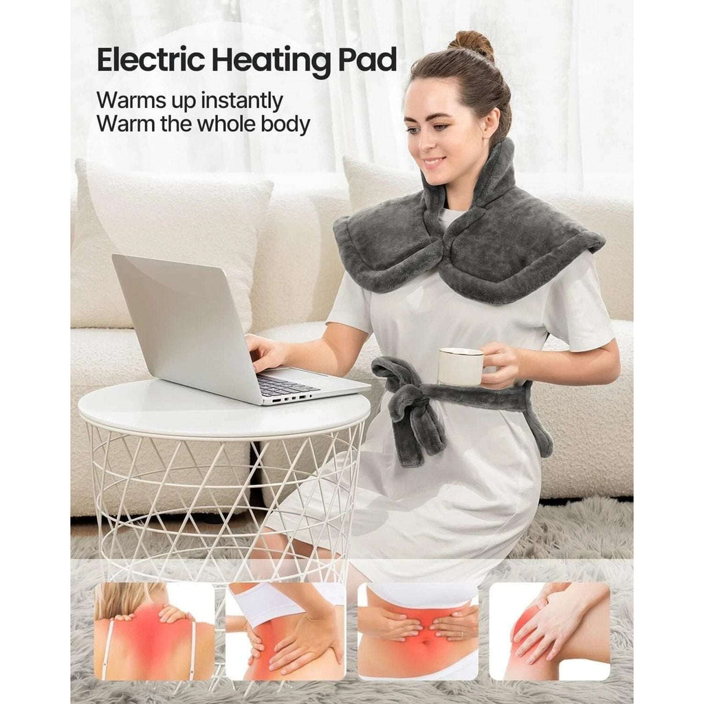 RENPHO Wearable Fast Heating Pad Neck Back & Shoulder w 6 Levels & 3 Timers