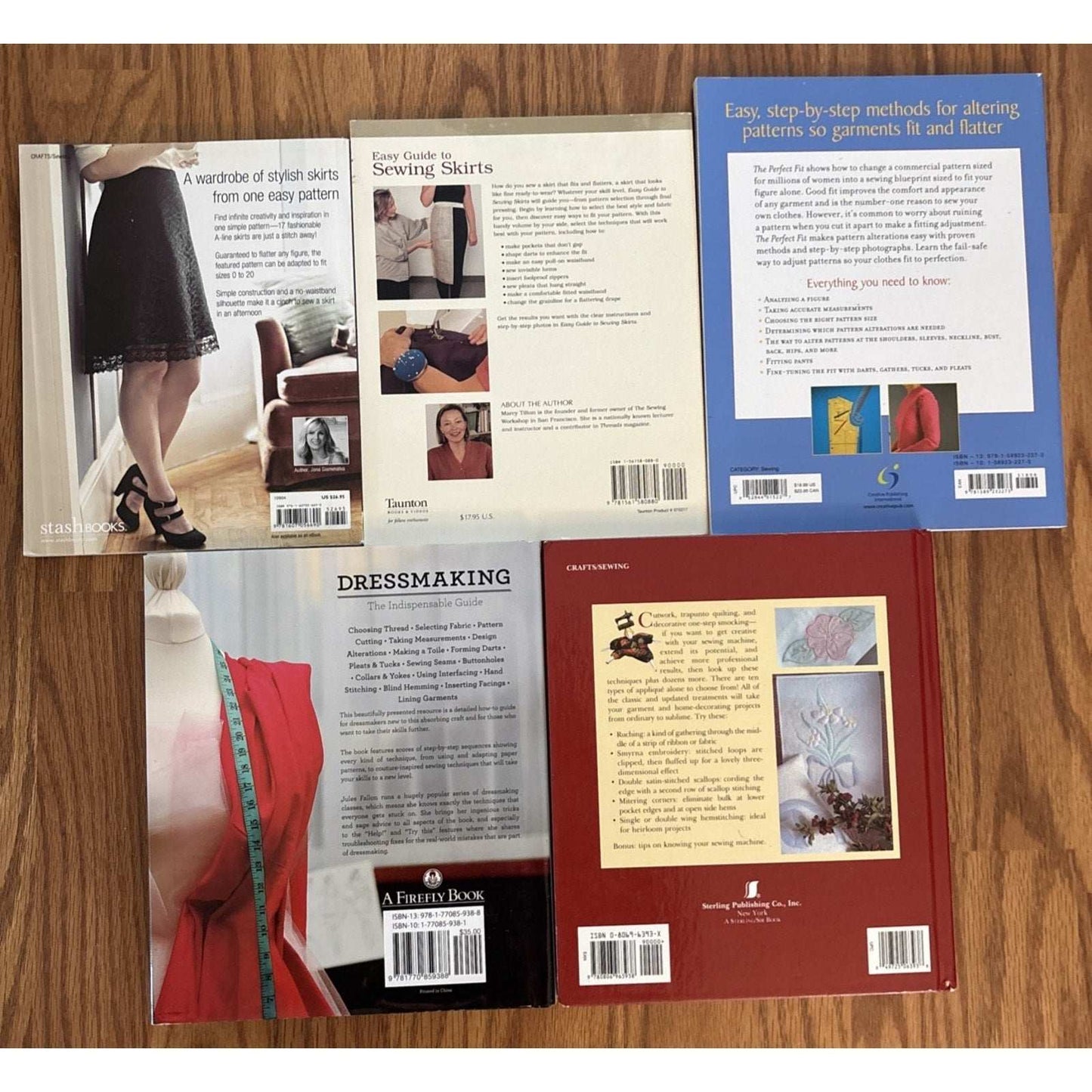 5 Sewing Books Dressmaking: The Indispensable Guide, Essential A-Line, Perfect F