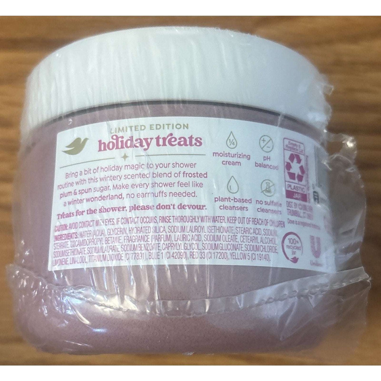 2PC Dove Frosted Plum Berry Body Scrub - Limited Edition - Holiday Treats