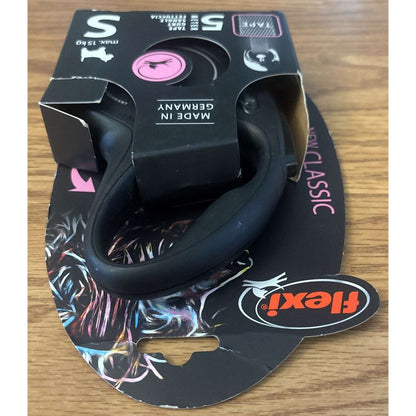 FLEXI New Classic Tape Retractable Dog Leash S Small Black 16ft Up to 33lbs
