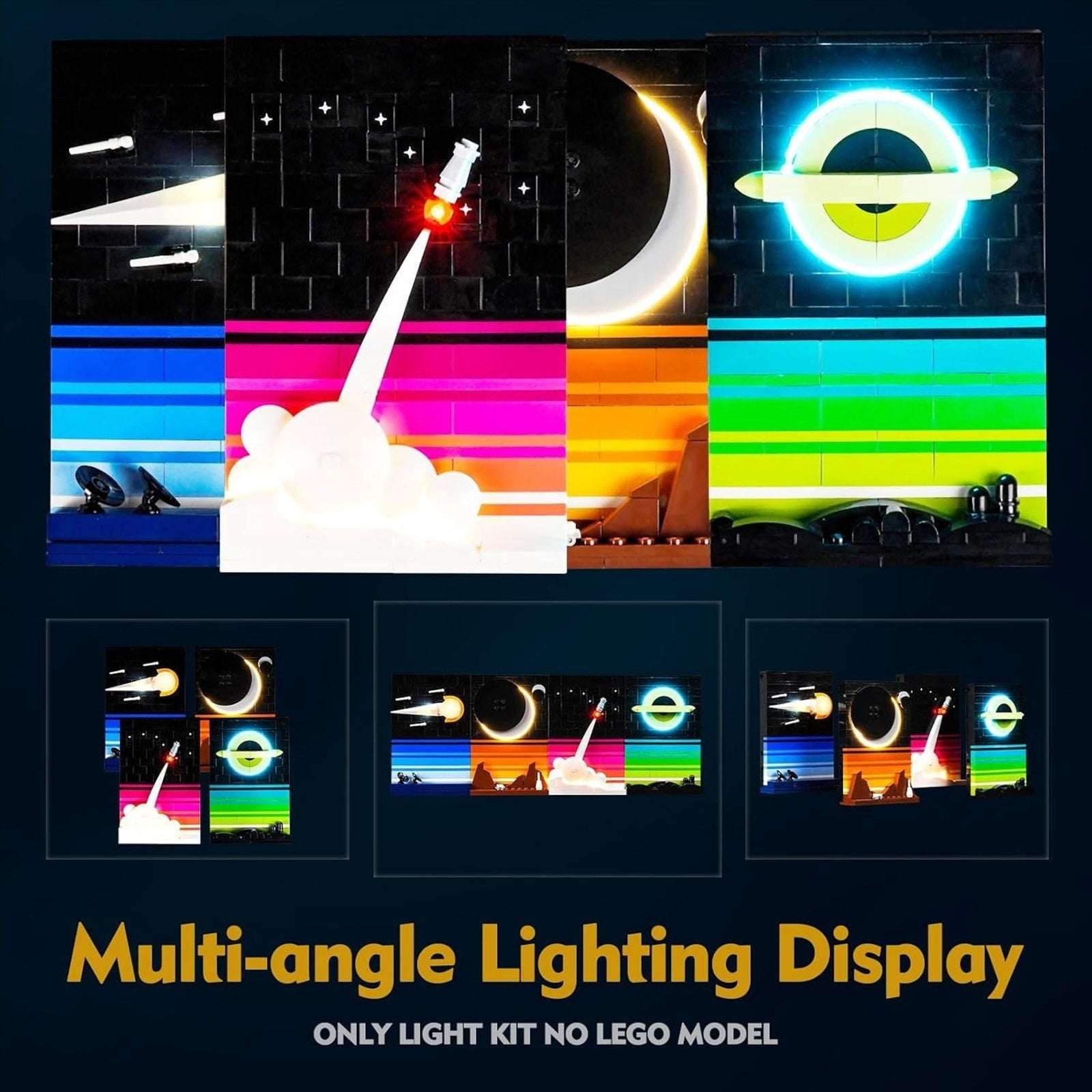 LocoLee LED Light Kit for Lego 21340 Ideas Tales of the Space Age Lighting Set