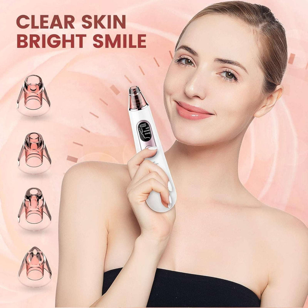 Blackhead Remover Pore Vacuum w/ LED Screen & 4 Probes Tighten, Lift & Exfoliate