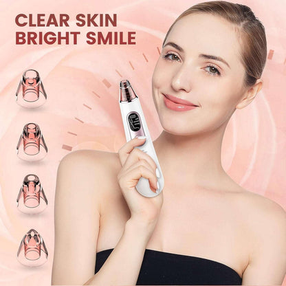 Blackhead Remover Pore Vacuum w/ LED Screen & 4 Probes Tighten, Lift & Exfoliate