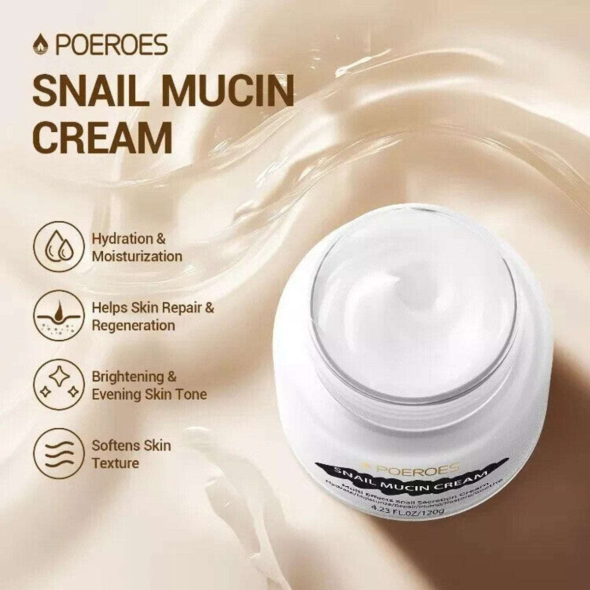 99.3% Snail Mucin Moisturizer Daily Face Anti-Wrinkle, Firming, Plumping, Repair