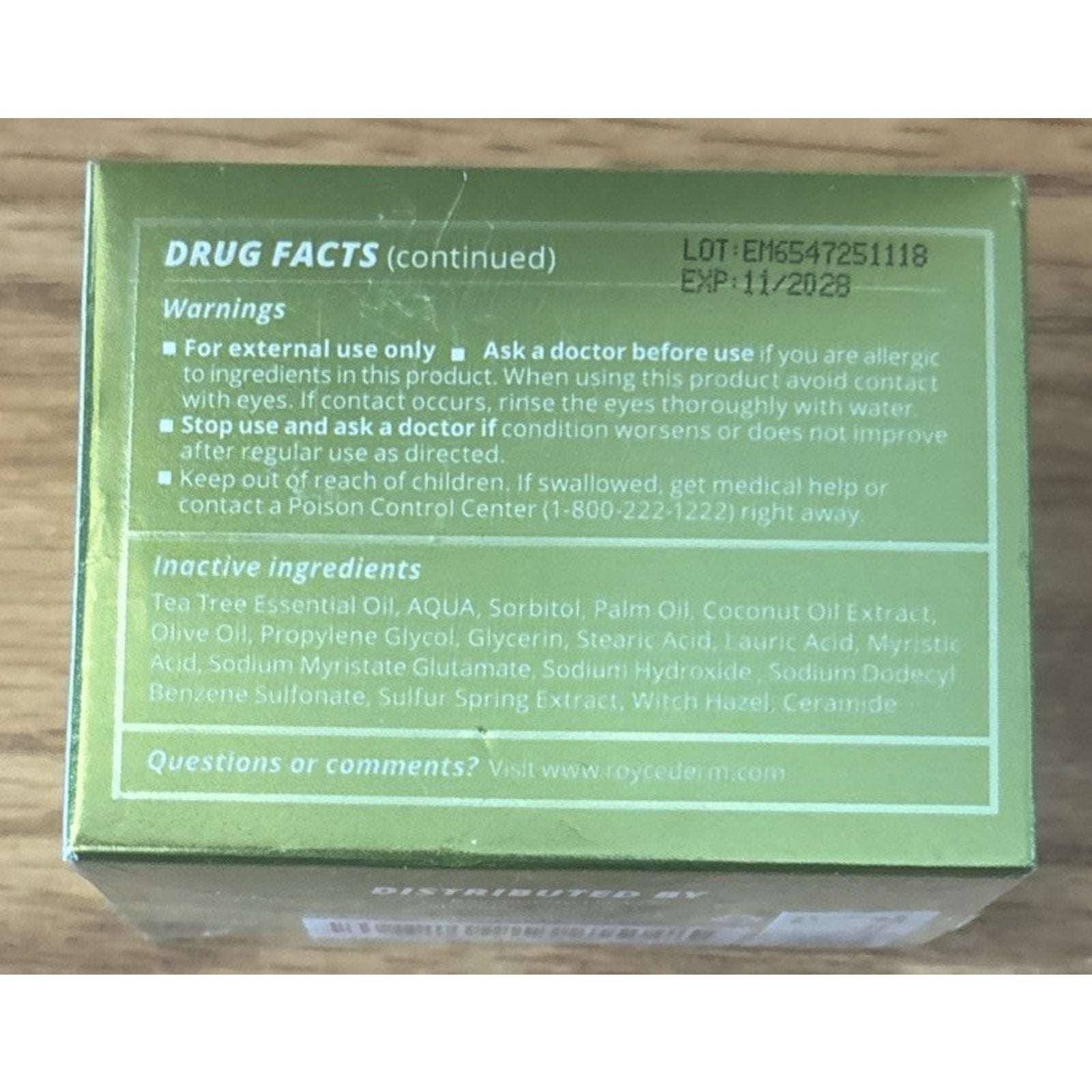 Roycederm Antifungal Antibacterial Treatment Tea Tree Soap 2 x 4.1 oz Soap Bars