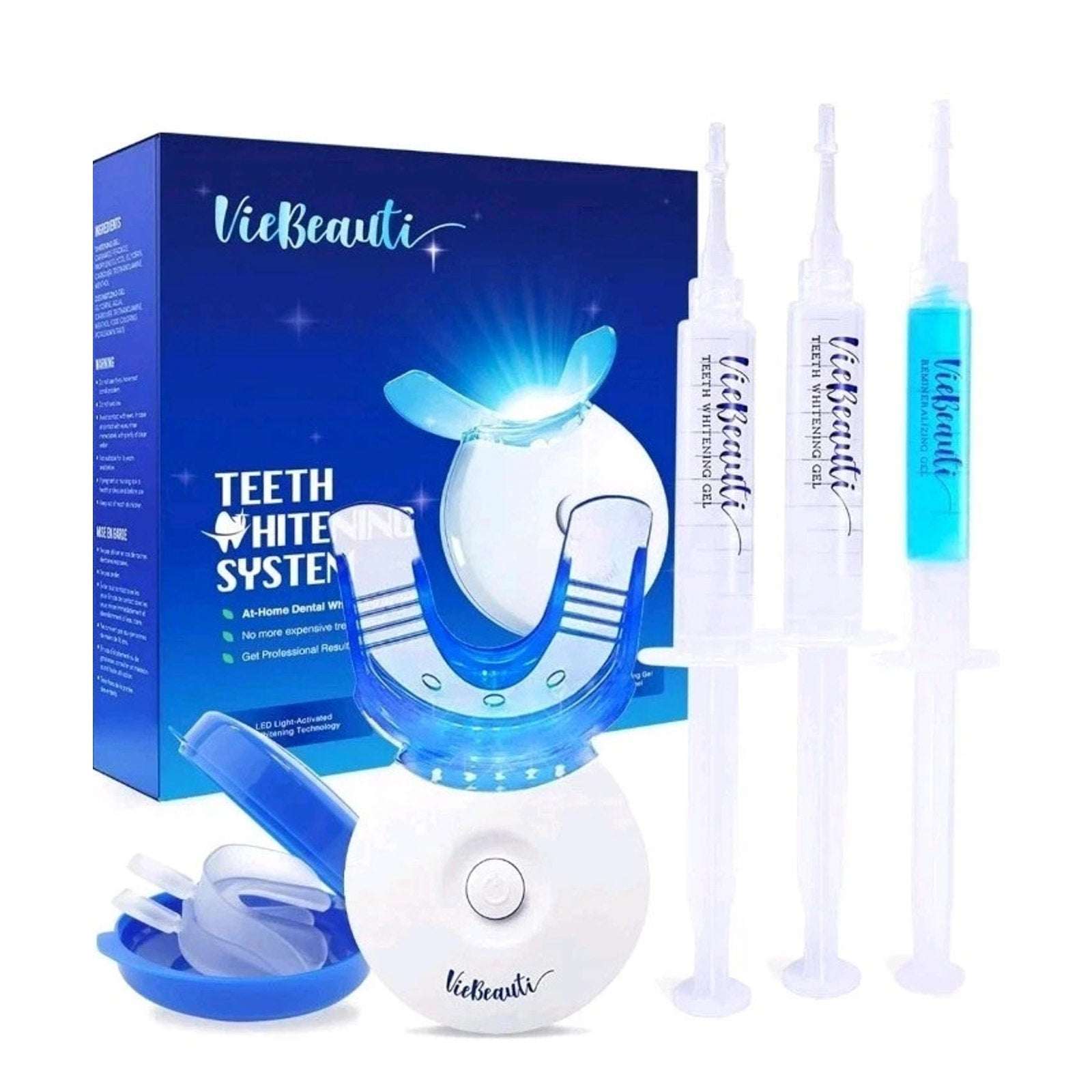 VieBeauti LED Light Activated Teeth Whitening System, Home Dental Whitening, New