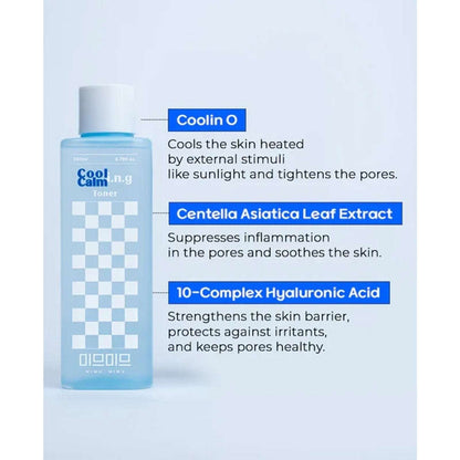 2Pk MIMU MIMU Cooling Calming Toner 10x HA Moisturizes Tighten Pores Sensitive