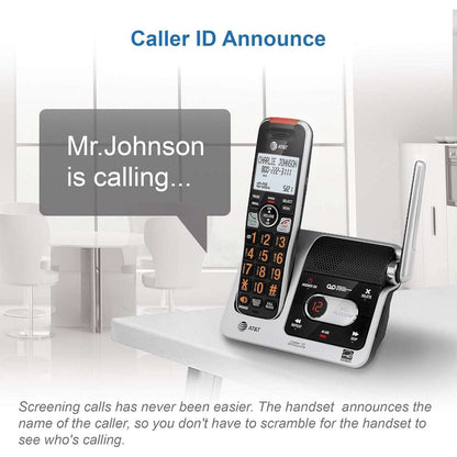AT&T BL102 DECT 6.0 Cordless Phone w/ Answering Machine Caller ID/Block Intercom