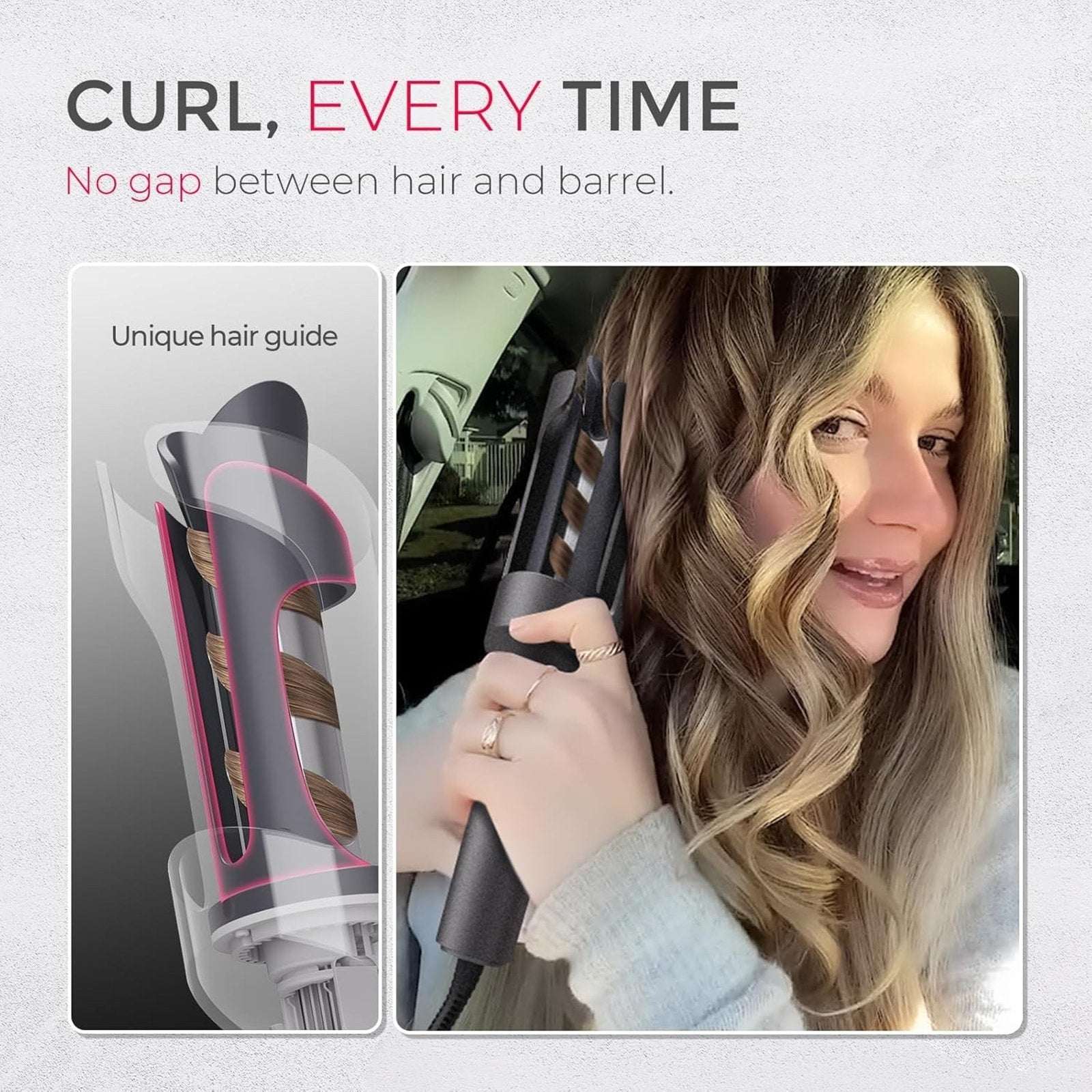 TYMO CURLPRO 1" Automatic Rotating Curling Iron Wand Beach Waves NEW!
