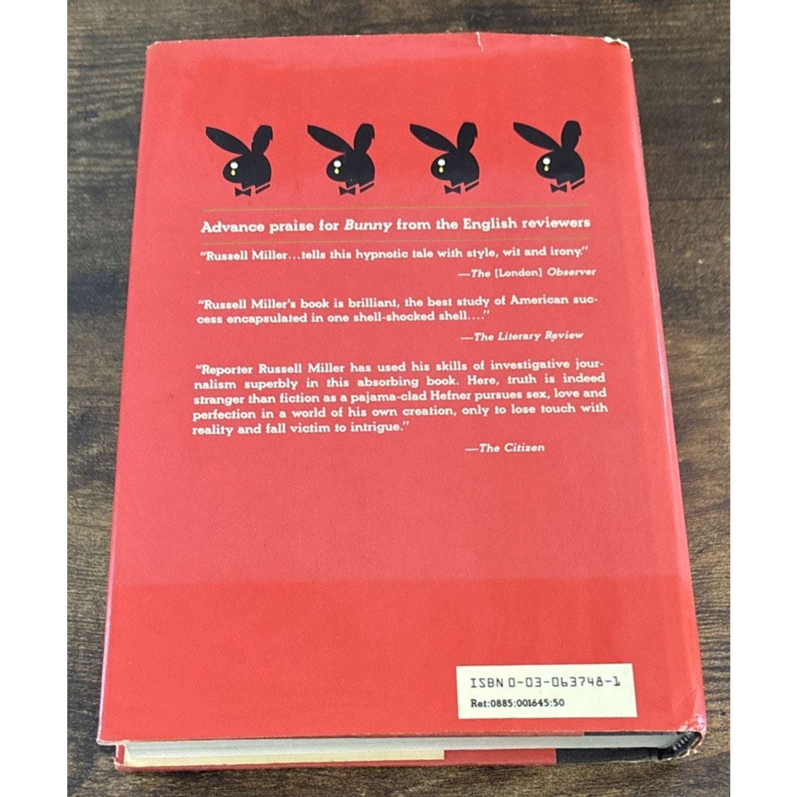 russell miller BUNNY THE REAL STORY OF PLAYBOY Signed First American Edition HC