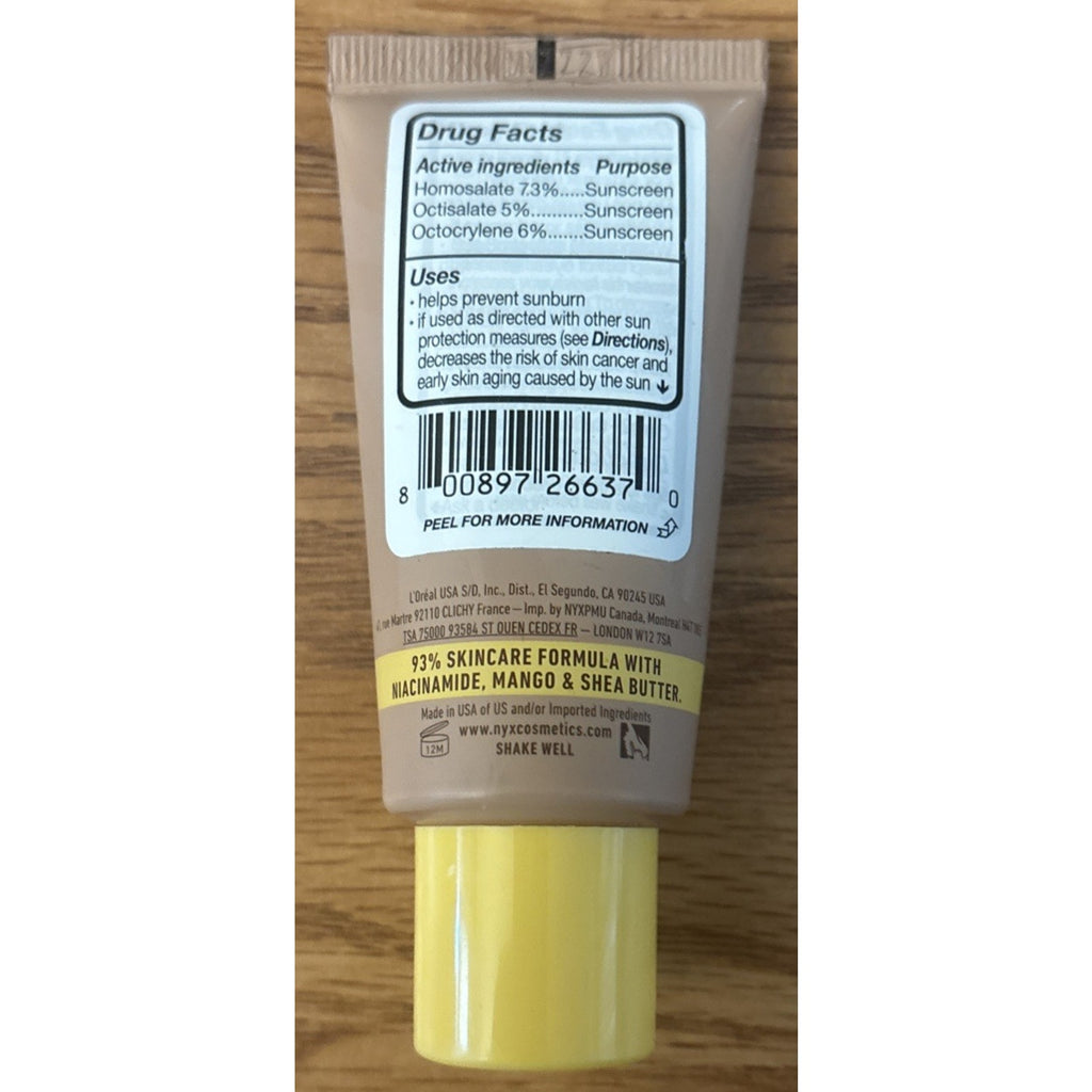 NYX Buttermelt Glaze Soft Glow Skin Tint Moisturizer SPF 30 in 03: Cashew Butta