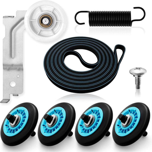 Samsung DV40J3000EW/A2 DV42H5000EW/A3 Dryer Drum Belt Pulley & Rollers Kit
