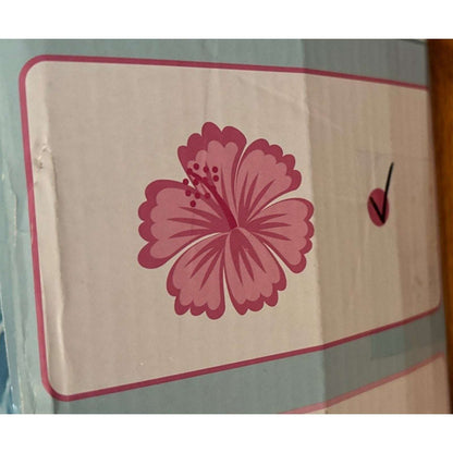 XL Inflatable Tanning Pool Lounger Float 85"X 57" 2 Adults 2 Cup Holders Pillow