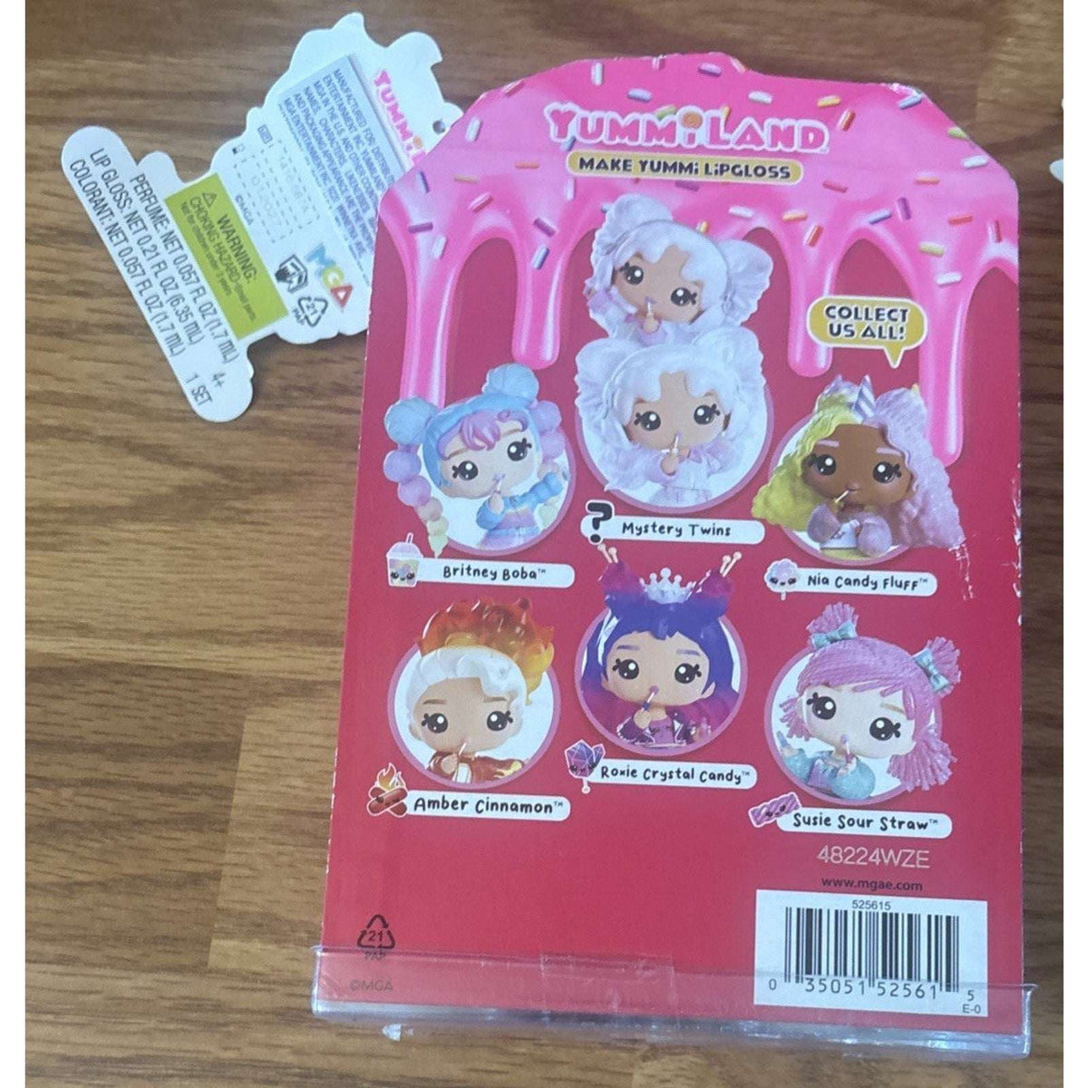 Lot Of 2 YummiLand Doll with DIY Lip Gloss Kit Amber Cinnamon & Nia Candy Fluff
