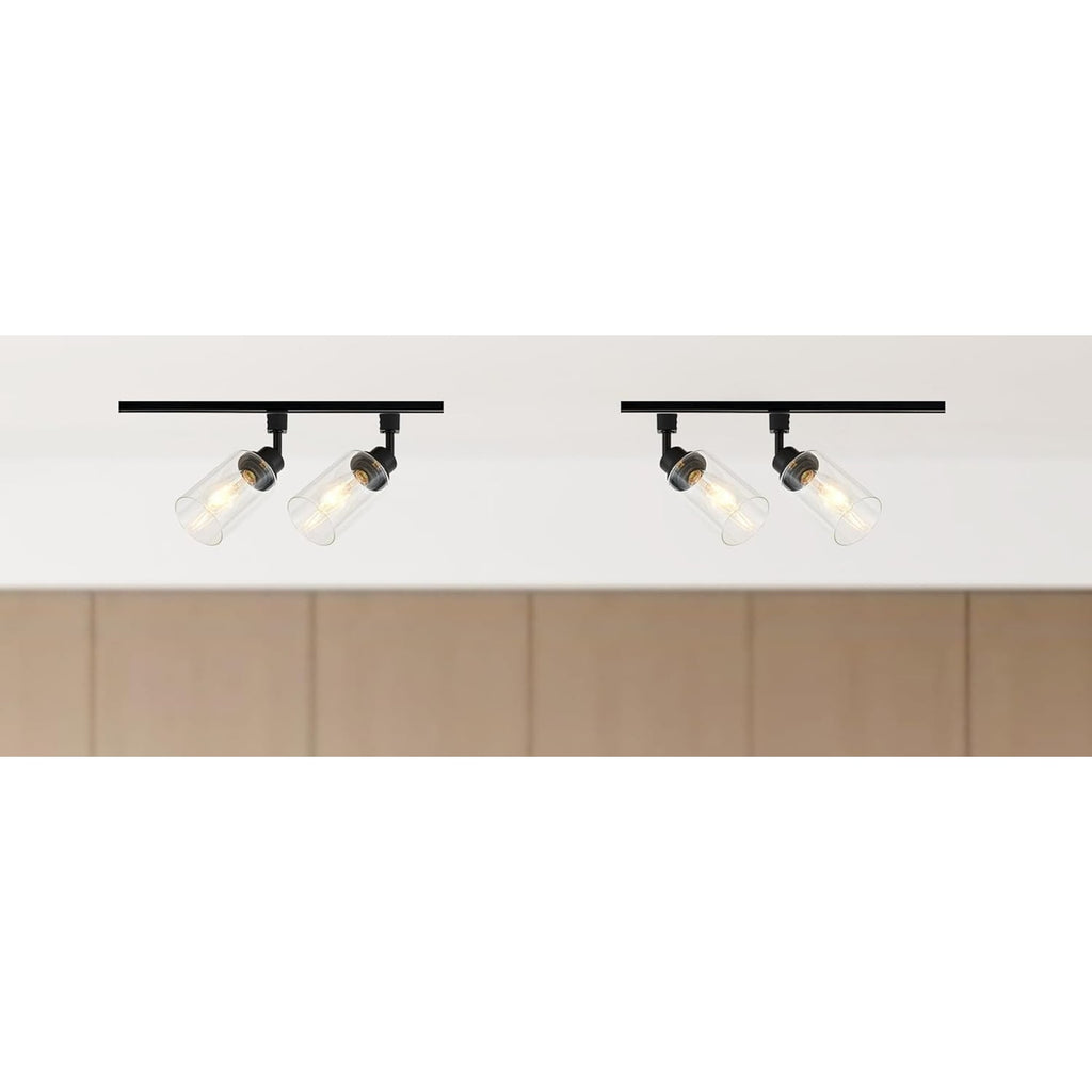 4 Pack H Track Lighting Heads E26 Track Light Heads Modern Glass Pendant Lights