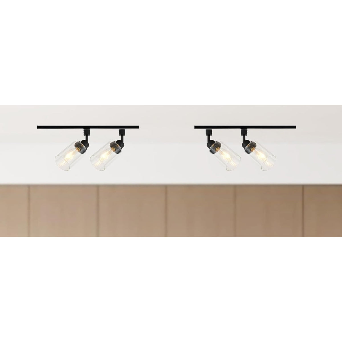 4 Pack H Track Lighting Heads E26 Track Light Heads Modern Glass Pendant Lights