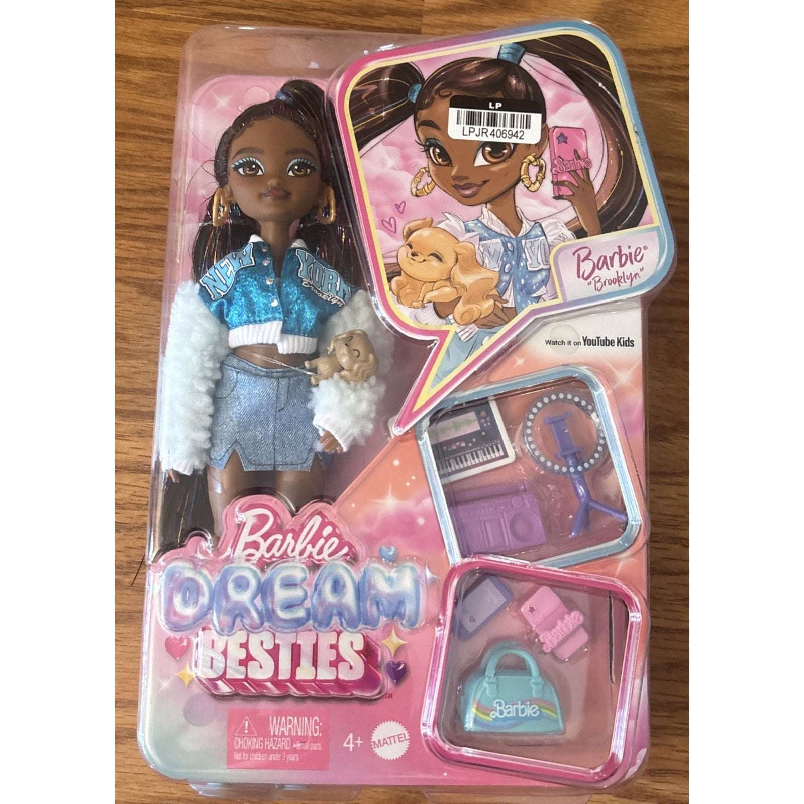 Barbie Dream Besties Barbie “Brooklyn” Fashion Doll YouTube Music Theme w/ Puppy