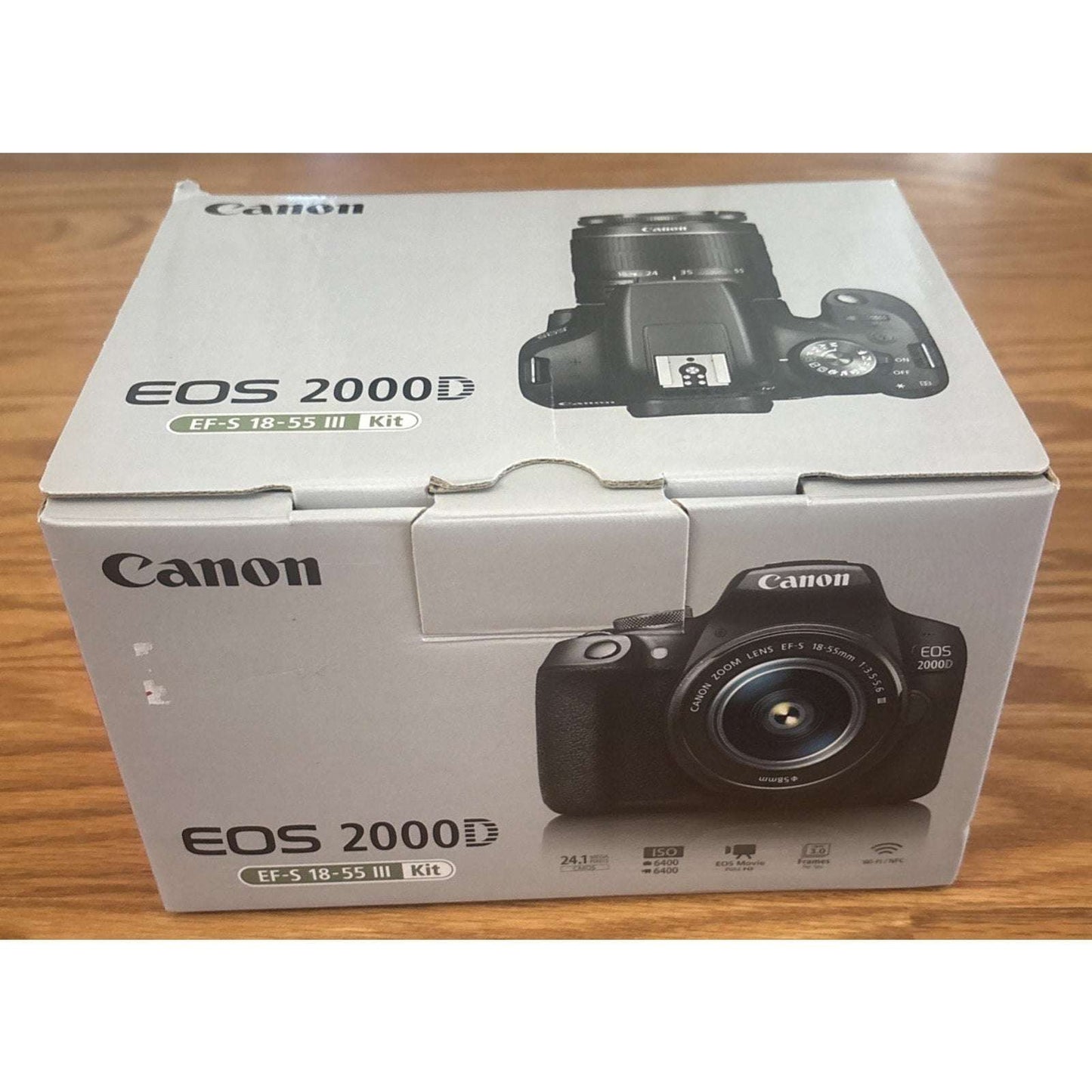 Canon EOS 2000D / Rebel T7 EF-S 18-55mm III Lens Kit + Filters, Lens, Bag & More