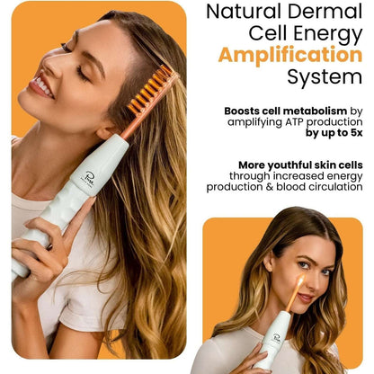 Pure Nuderma Daily Care Skin Therapy Machine with 4 Neon Wands for Skin & Hair
