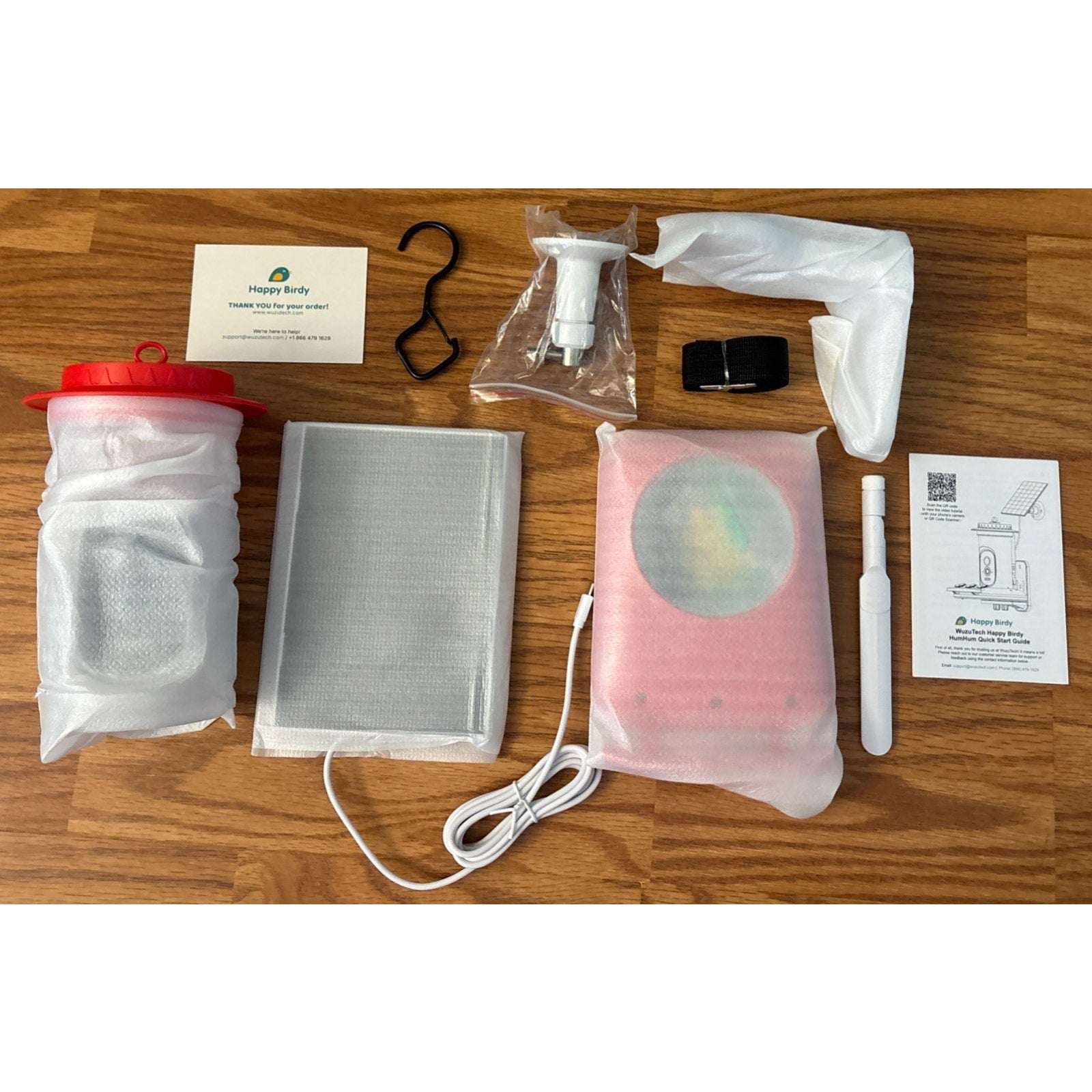 AI Smart Hummingbird Feeder Solar Camera w/ Video 160° Motion Sensor Nightvision
