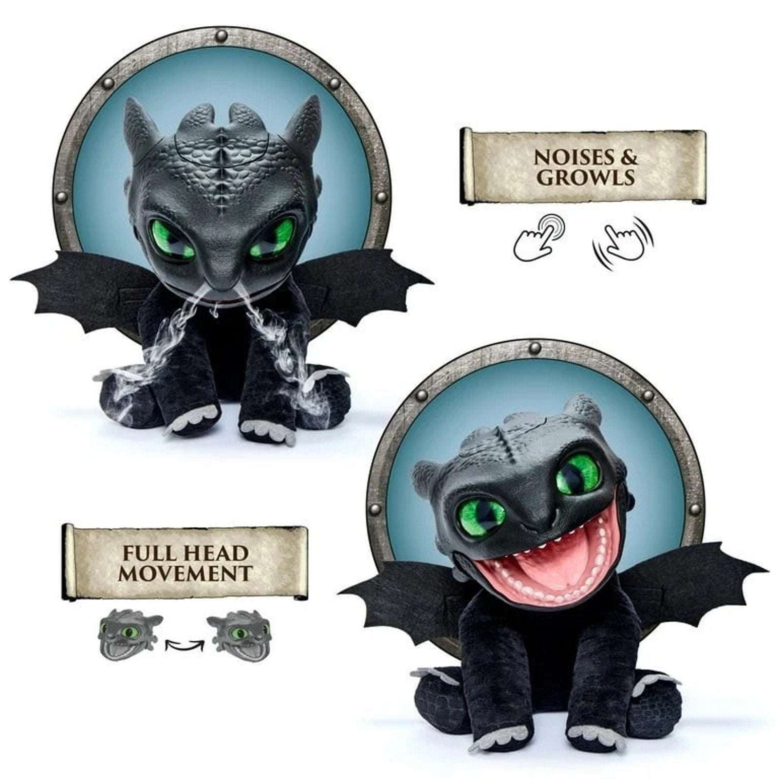 Toothless Puppetronic How To Train Your Dragon by RealFX w/50+ Sounds & Actions
