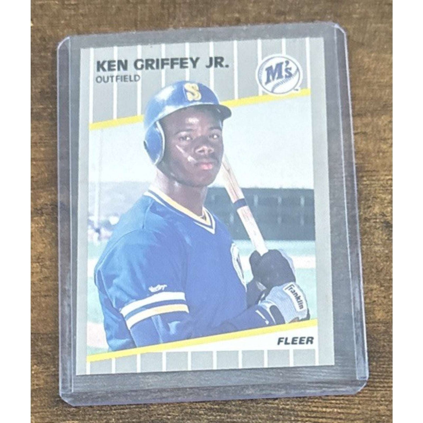 1989 FLEER MLB #548 KEN GRIFFEY JR - RC Rookie Card - Marniners - Pack to Sleeve