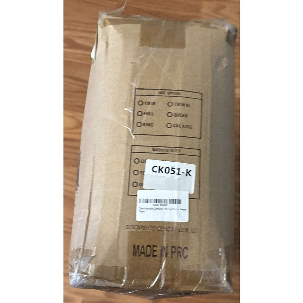 Hotel Quality Down-Alternative Comforter by APSMILE Navy/Gray Duvet Insert King