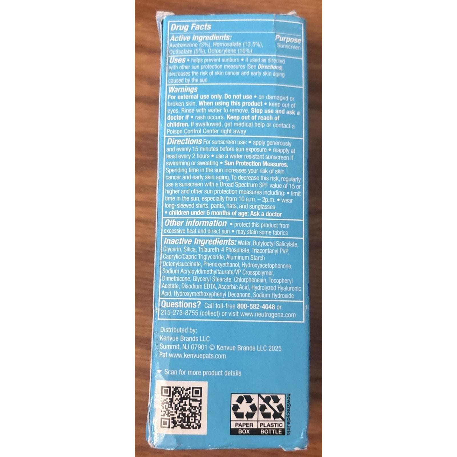 Neutrogena Hydro Boost Hyaluronic Acid Face Moisturizer with Sunscreen SPF 50