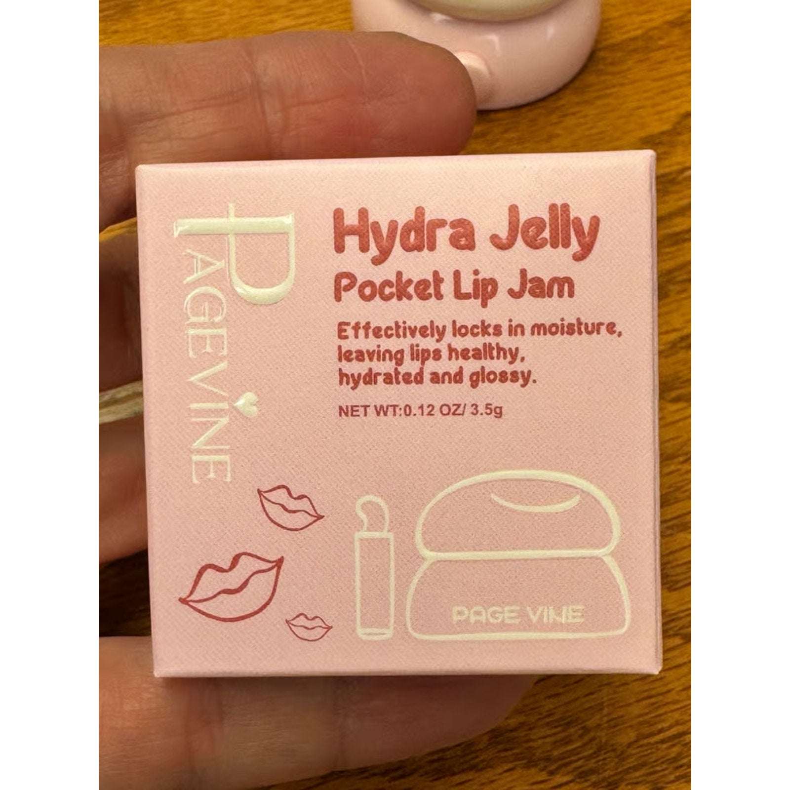 PageVine Hydra Jelly Pocket Lip Jam CHOCO CREAM Lip Gloss w/ Built in Applicator