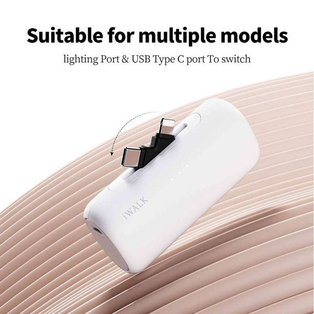 iWalk LinkPod 5000mAh Power Bank for iPhone16/15/14/13/12/11 Ser. Samsung S25/24