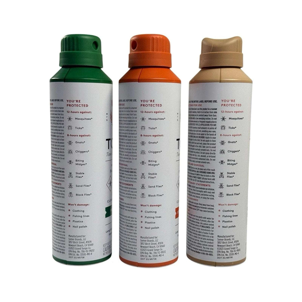 3PK Grand Tongo Insect Repellent Spray Picaridin 20% Deet-Free Mosquitoes Ticks