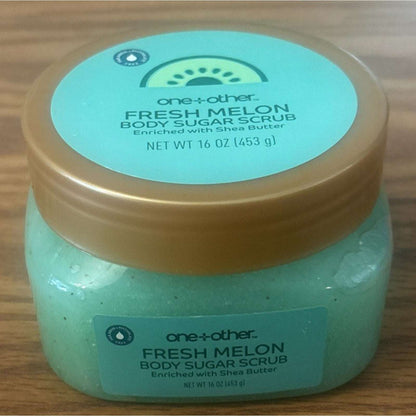 4-Pack One+Other Fresh Melon Body Sugar Scrub with Shea Butter - 16 oz each