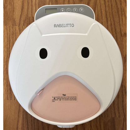 Automatic Cat 4 Tray Feeder Wet/Dry Food Portable Cordless Dog Food Dispenser