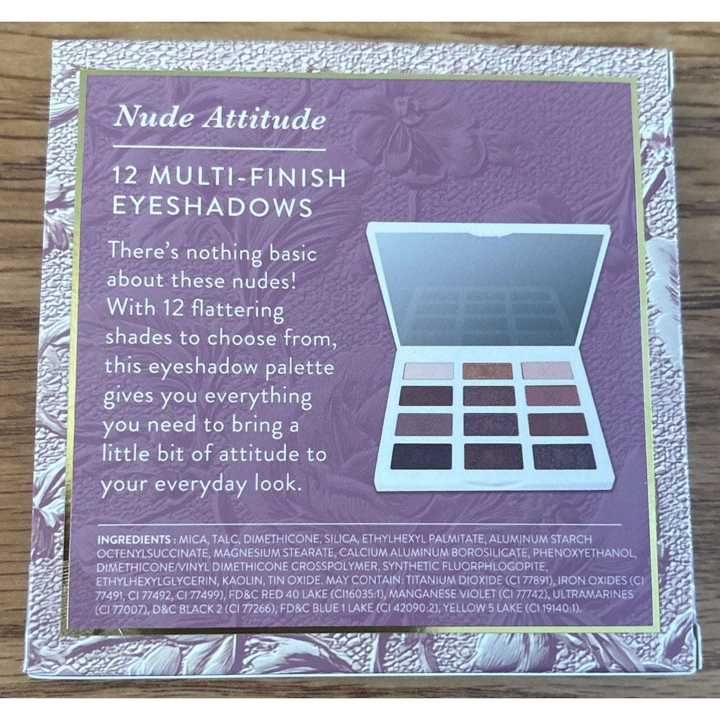 Laura Geller Nude Attitude 12 Eyeshadow Palette Barely Burnished NIB Sealed